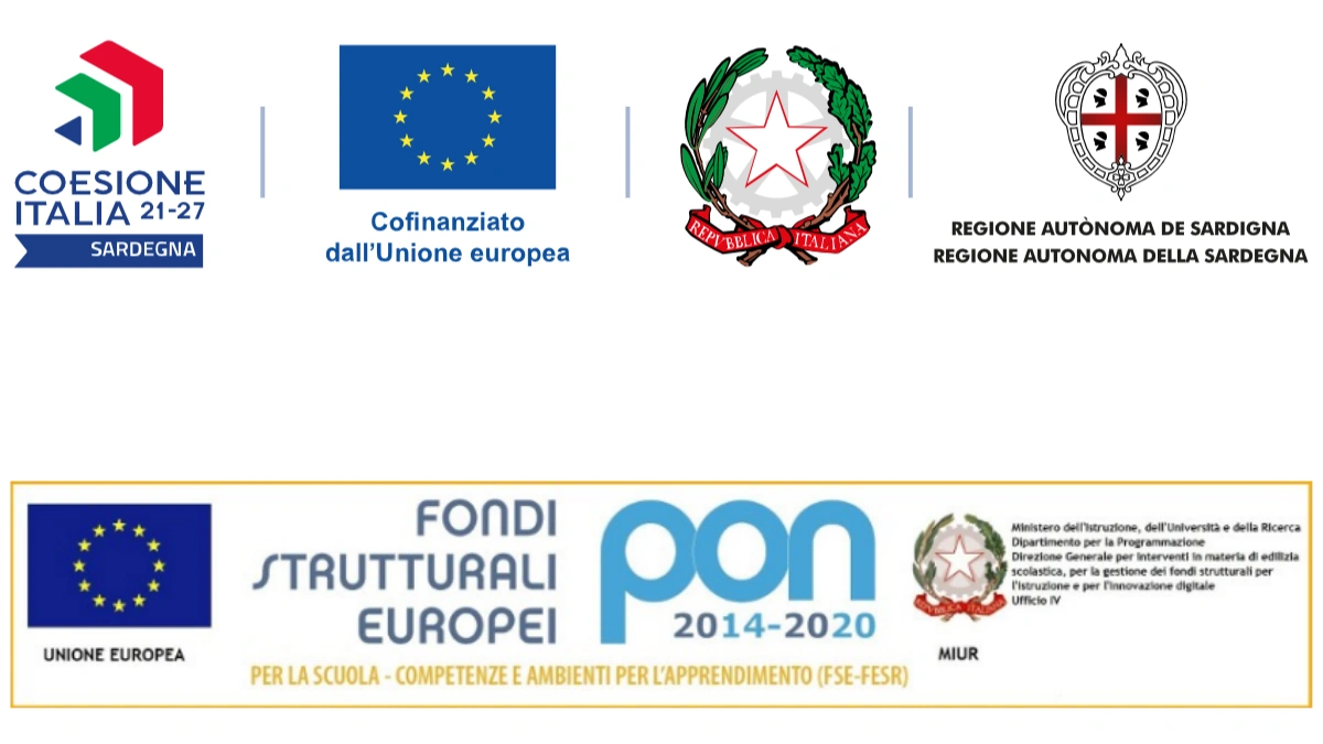 Loghi istituzionali Avviso Pubblico Progressi - Linea aiutiamoci (Coesione Italia 21-27) e Logo FSE PON 2014-2020