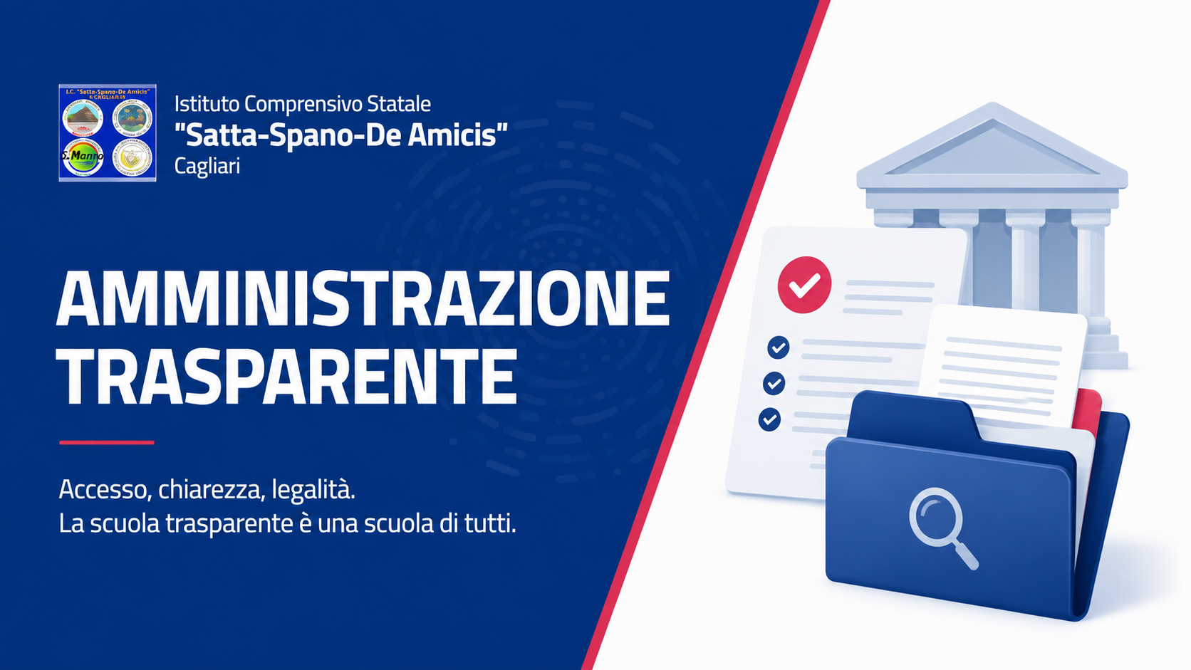 Amministrazione trasparente dell'Istituto Comprensivo Satta-Spano-De Amicis