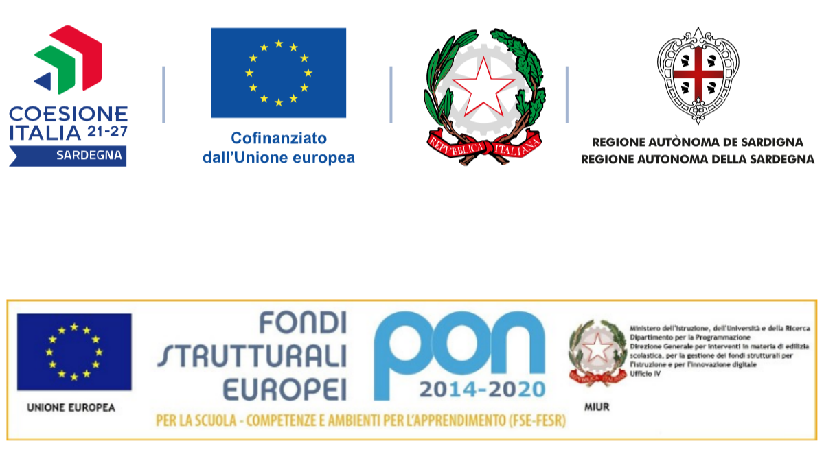 Loghi istituzionali Avviso Pubblico Progressi - Linea aiutiamoci (Coesione Italia 21-27) e Logo FSE PON 2014-2020