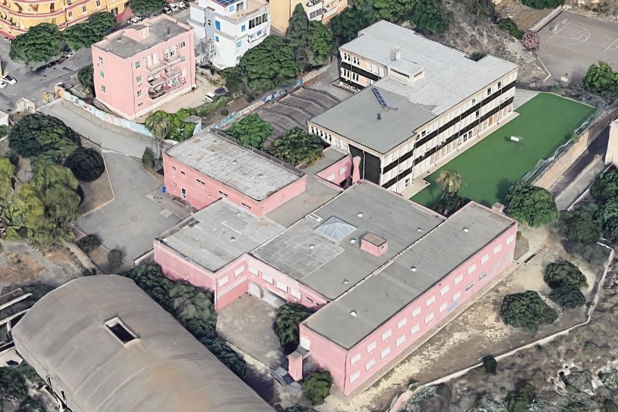 La sede Spano-De Amicis in Via Falzarego 26-28, Cagliari