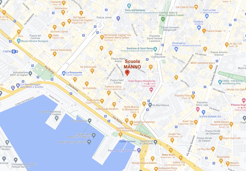 Mappa - Scuola Secondaria I grado MANNO (Cagliari, Via del Collegio)