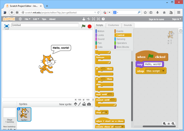 Un esempio di programmazione (coding) con l'applicativo Scratch alla Scuola Manno di Cagliari Un esempio di programmazione (coding) con l'applicativo Scratch alla Scuola Manno di Cagliari