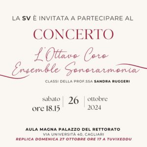 Monumenti Aperti 2024: Concerto del Coro della Scuola Spano al Palazzo dell'Università
