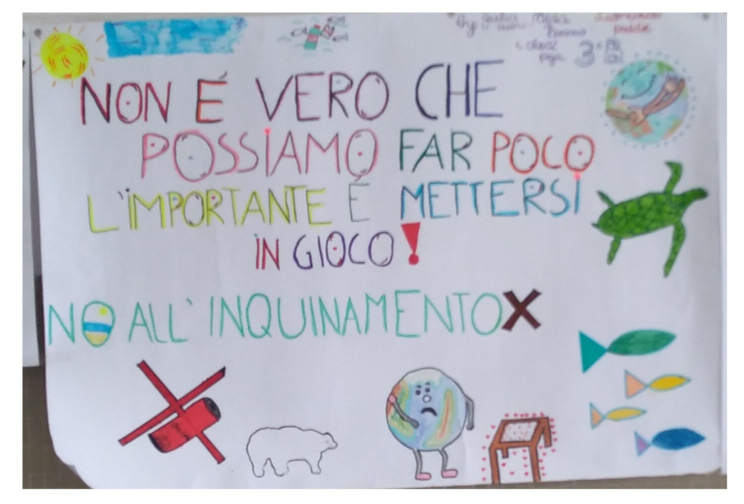 La classe 3^B della Media Spano e le tematiche ambientali