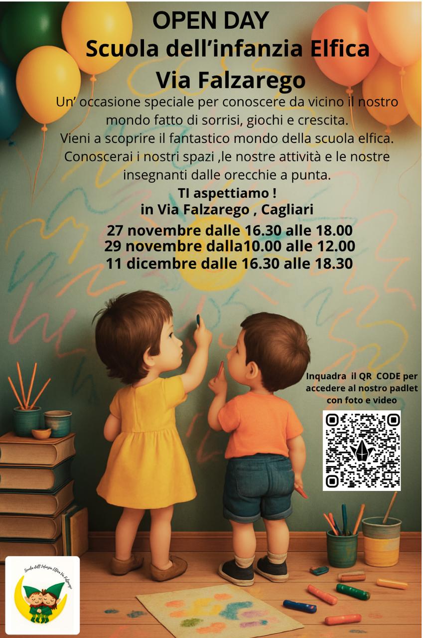 Open Day Scuola Infanzia Via Falzarego: 27 e 29 novembre e 11 dicembre 2025 vieni a trovarci! Open Day Scuola Infanzia Via Falzarego: 27 e 29 novembre e 11 dicembre 2025 vieni a trovarci!