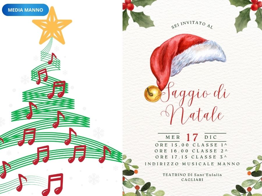 Saggio Musicale di Natale 2025 dell'Indirizzo Musicale della Scuola Manno di Cagliari