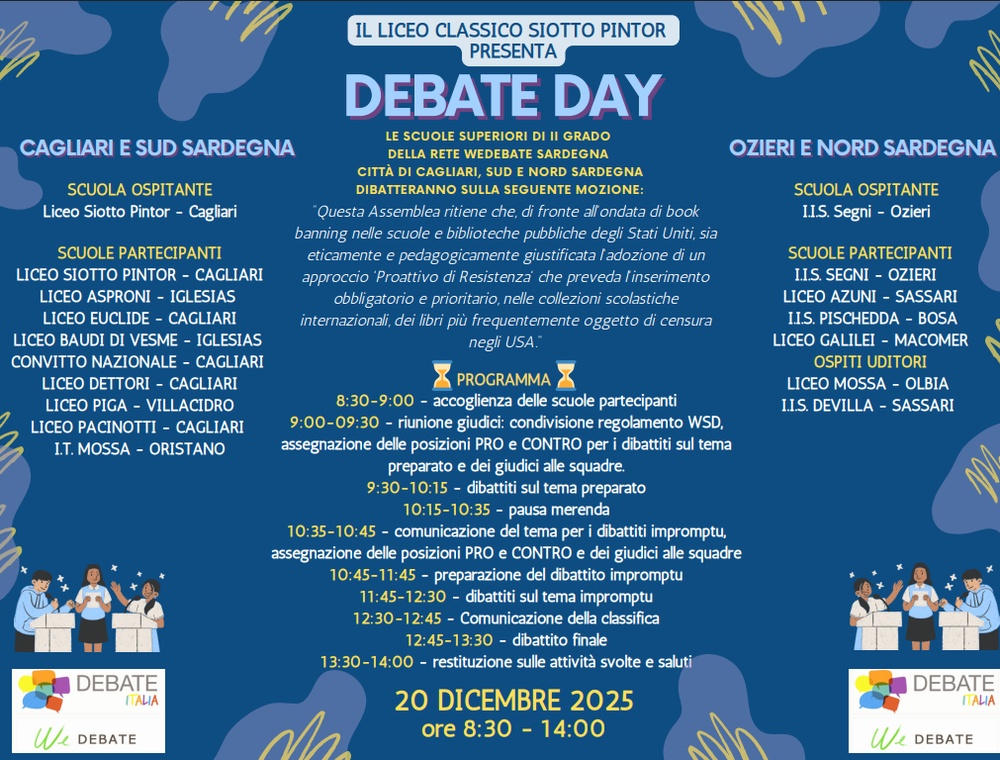 Debate Day Cagliari 2025: locandina