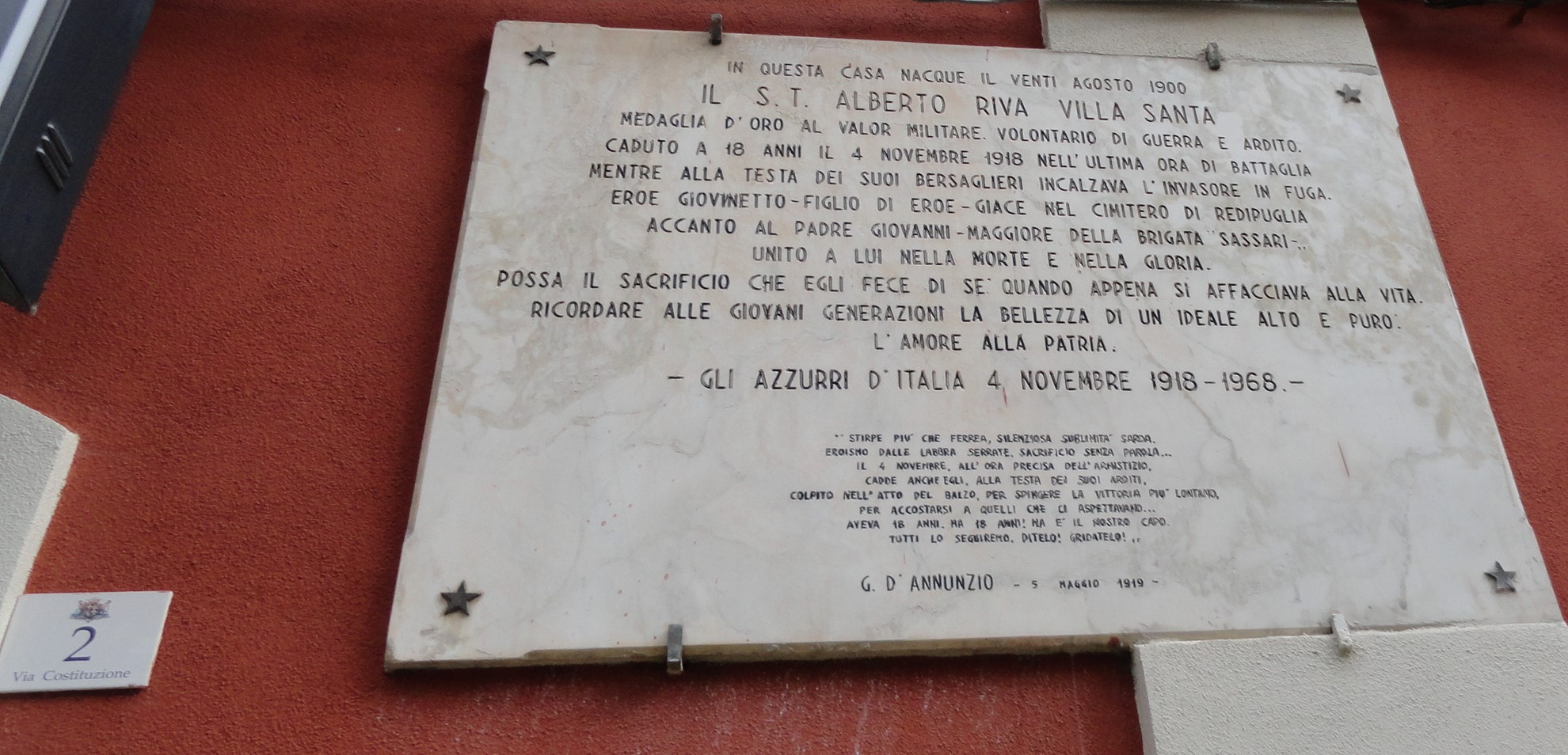 Scuola Spano, Progetto Milite Ignoto: uscita didattica